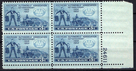 United States 1007 MNH Plate Block American Automobiles ZAYIX STAMPS 0825S1631