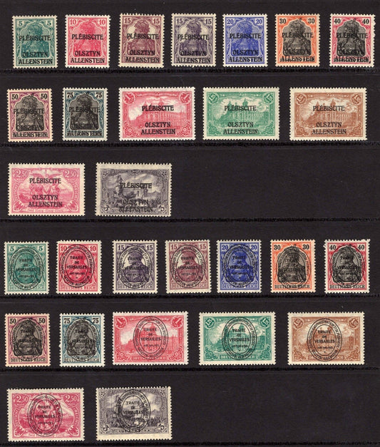 Allenstein (Germany) 1-28 MH Complete Country Collection ZAYIX 0825BL1670