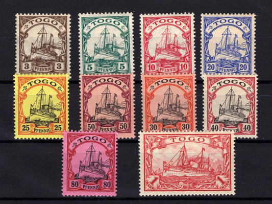 Togo 7-16 MLH Germany Colony Kaiser's Yacht ZAYIX 0825BL1667