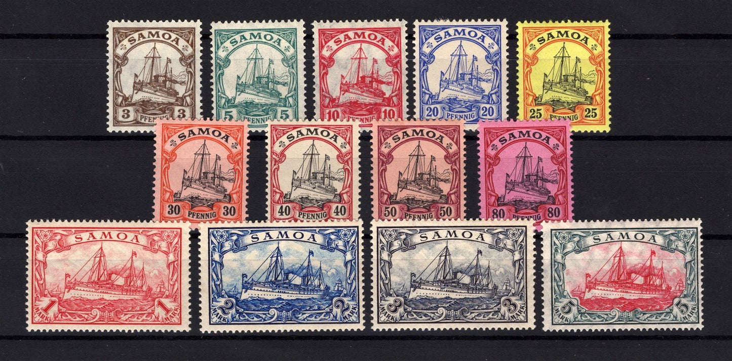 Samoa 57-69 VLH Germany Colony Kaiser's Yacht ZAYIX 0825BL1670-2