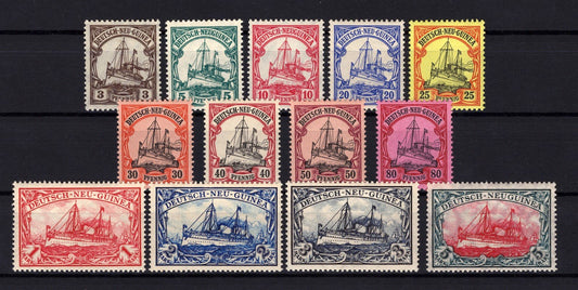 German New Guinea 7-19 VLH/MNH Germany Colony Kaiser's Yacht ZAYIX 0825BL1672