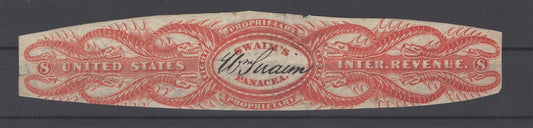 US RS235b Wm. Swaim's Panacea Silk Paper Medicine Revenue ZAYIX 0825BS1674
