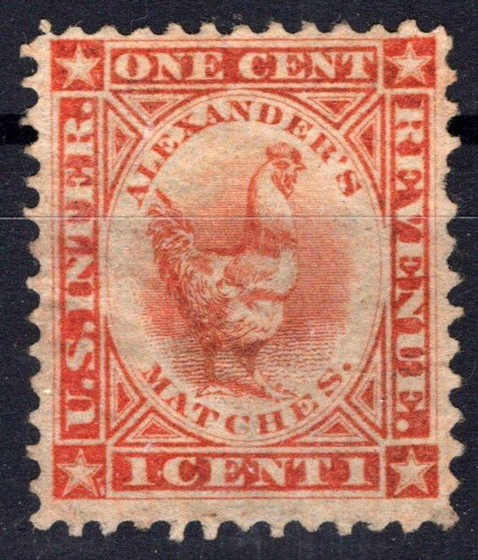 US RO2b VF 1c old paper Alexander's Matches Private Die Revenue ZAYIX0825SB1683