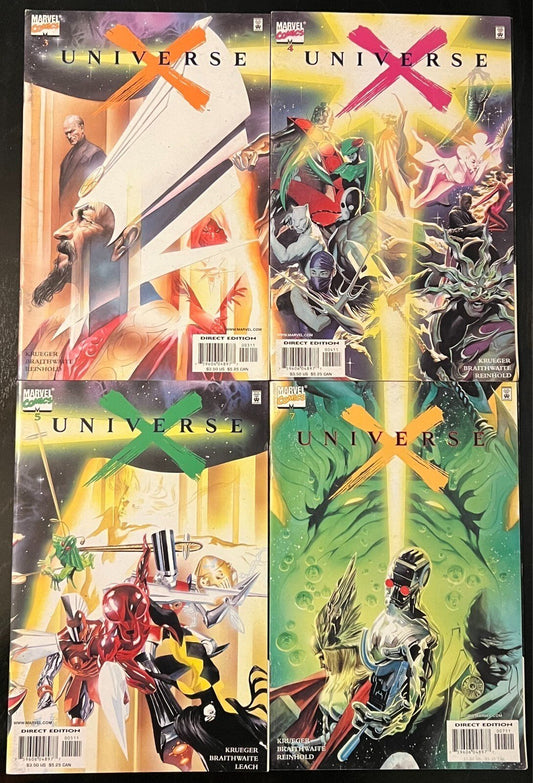 Universe X #3, 4, 5, 7 Lot 2000 Marvel Comics Zayix Comics