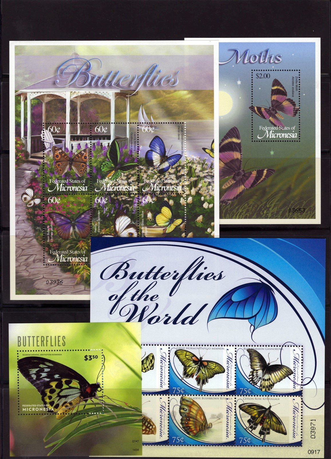 Butterflies, Insects, Flowers, Mushrooms, Micronesia Collection ZAYIX 0825L1699