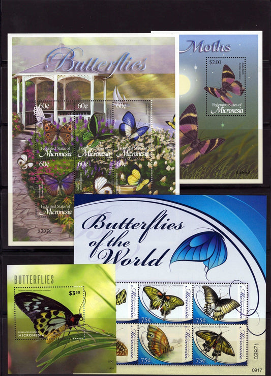 Butterflies, Insects, Flowers, Mushrooms, Micronesia Collection ZAYIX 0825L1699
