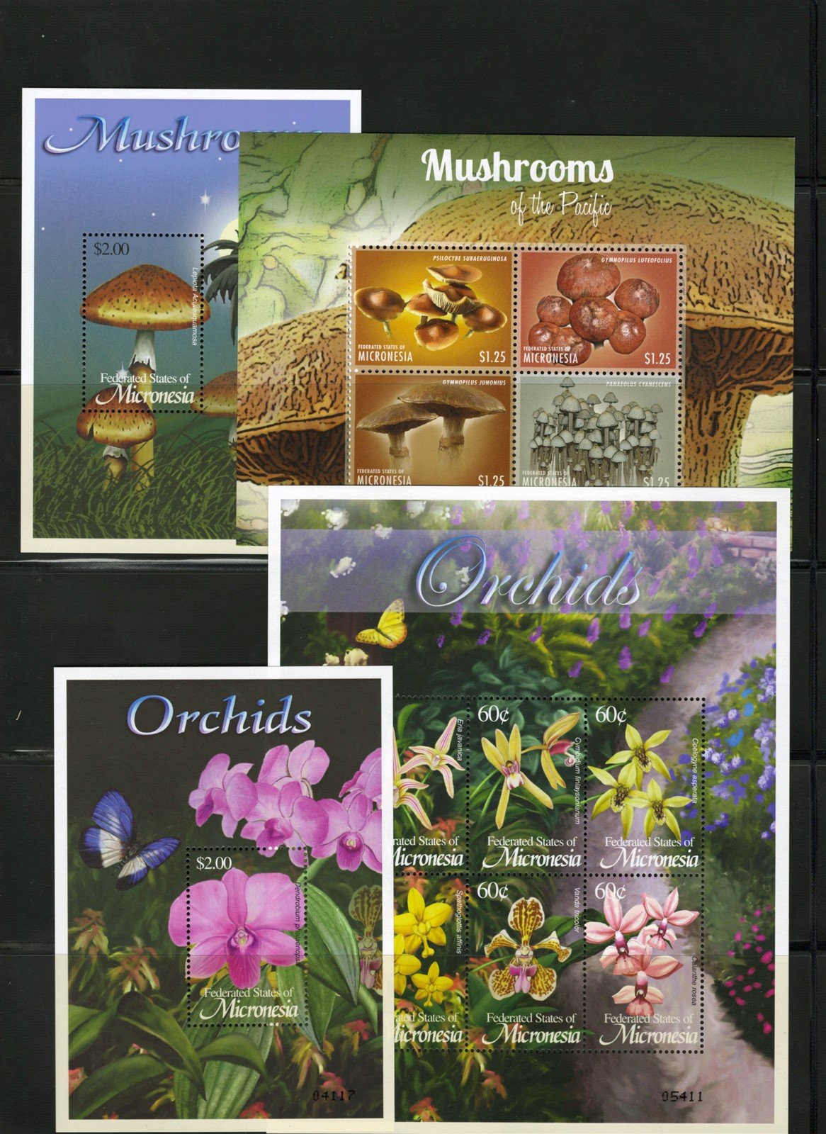 Butterflies, Insects, Flowers, Mushrooms, Micronesia Collection ZAYIX 0825L1699