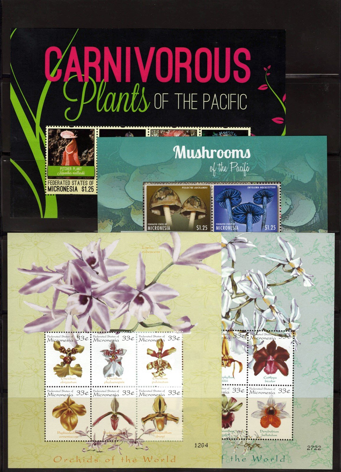 Butterflies, Insects, Flowers, Mushrooms, Micronesia Collection ZAYIX 0825L1699