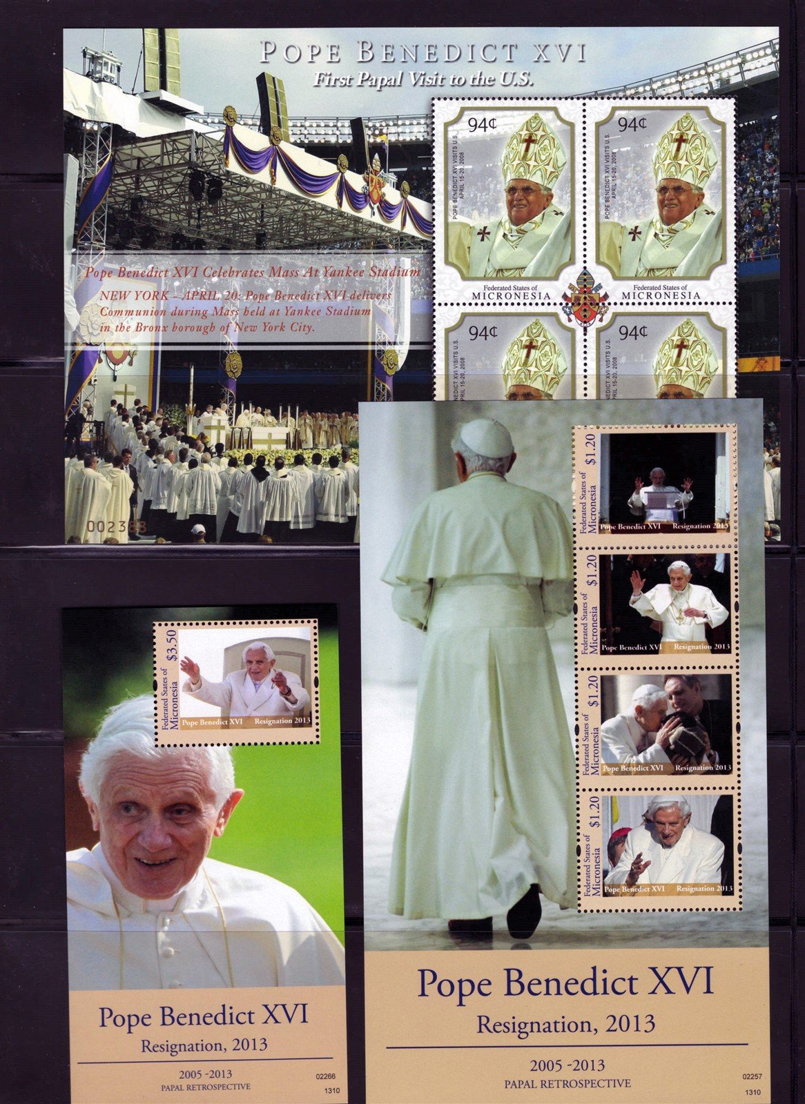 Popes, Pope John Paul II & Mother Theresa, Micronesia Collection ZAYIX 0825L1700