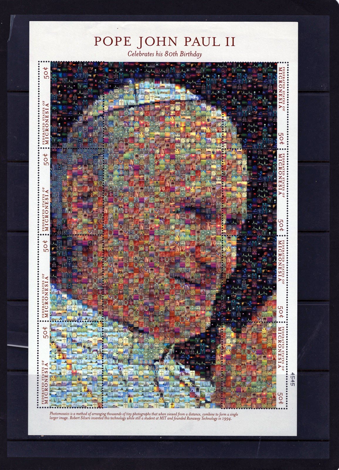 Popes, Pope John Paul II & Mother Theresa, Micronesia Collection ZAYIX 0825L1700