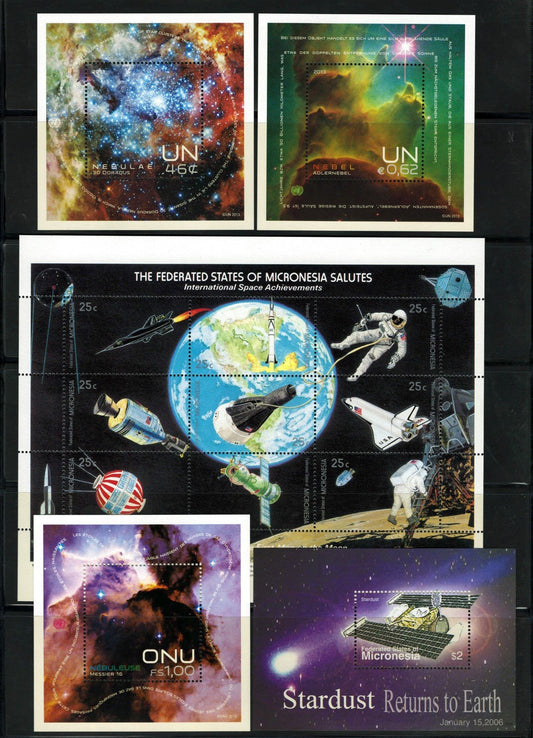 Space Exploration & Astronomy MNH 5-Page Collection Micronesia ZAYIX 0825L1706