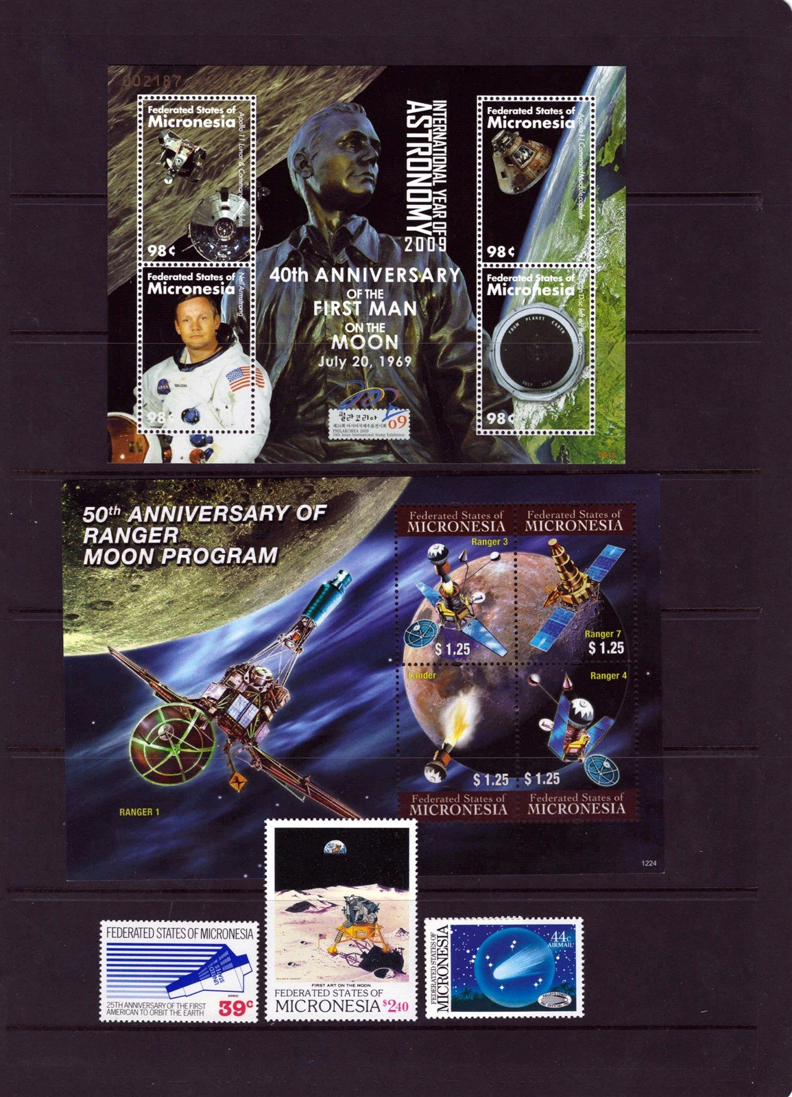 Space Exploration & Astronomy MNH 5-Page Collection Micronesia ZAYIX 0825L1706