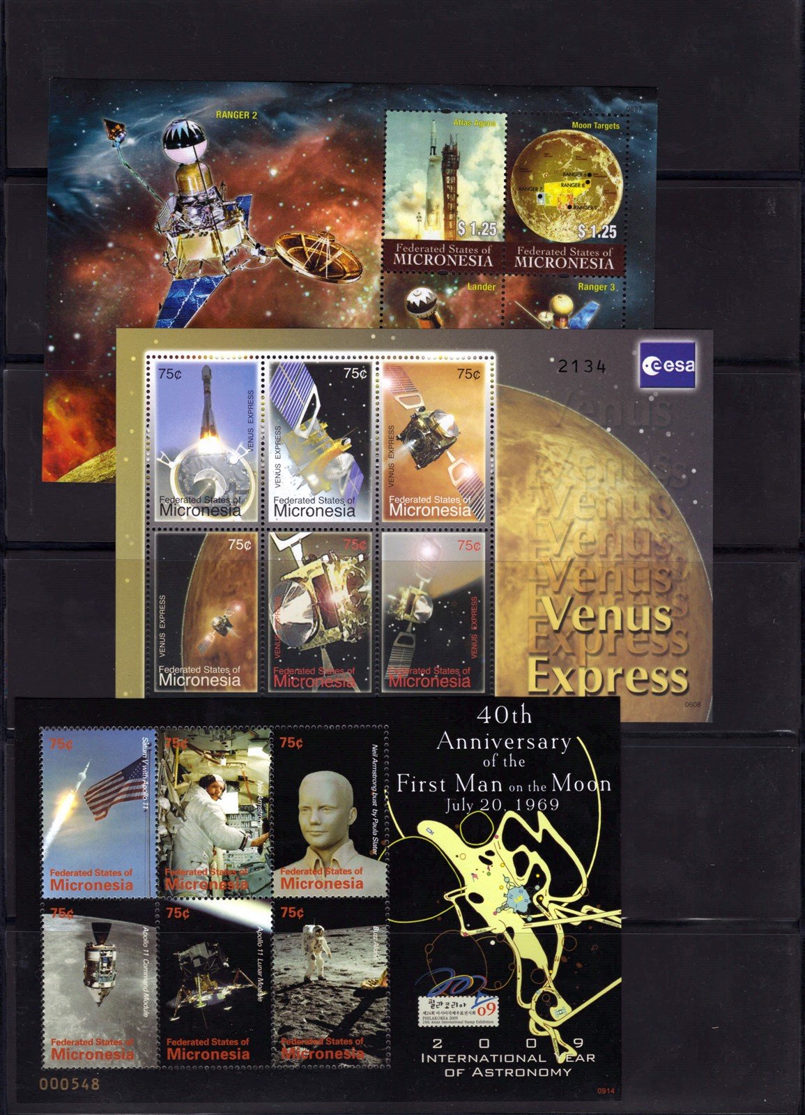 Space Exploration & Astronomy MNH 5-Page Collection Micronesia ZAYIX 0825L1706