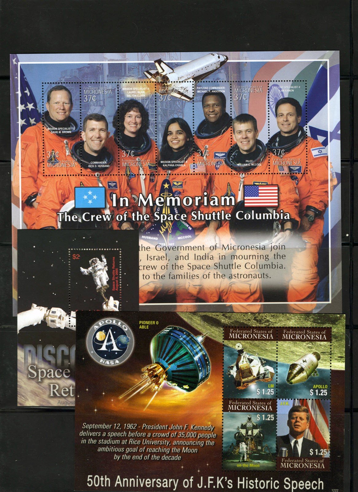 Space Exploration & Astronomy MNH 5-Page Collection Micronesia ZAYIX 0825L1706