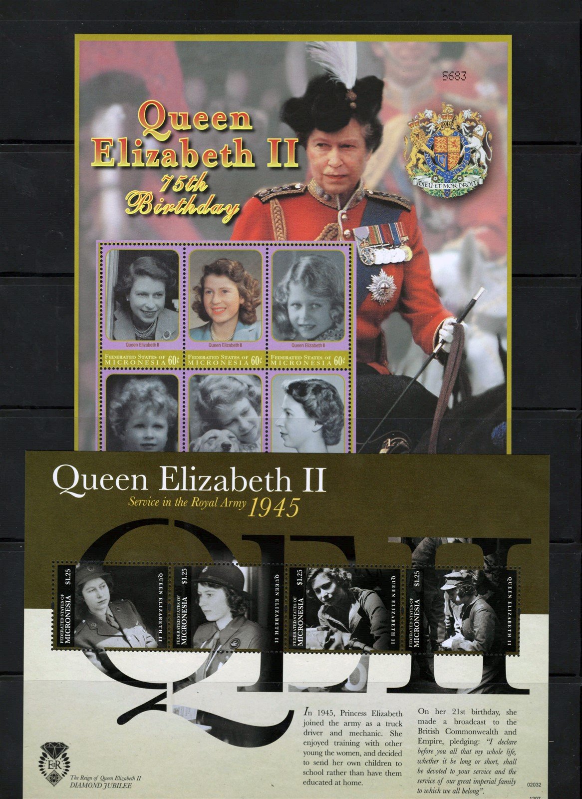 British Royalty MNH NINE-Page Collection Micronesia ZAYIX 0825L1707