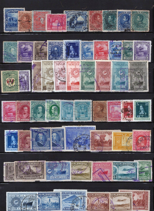 Venezuela Collection of 223 Different Stamps Used ZAYIX 0825L1717