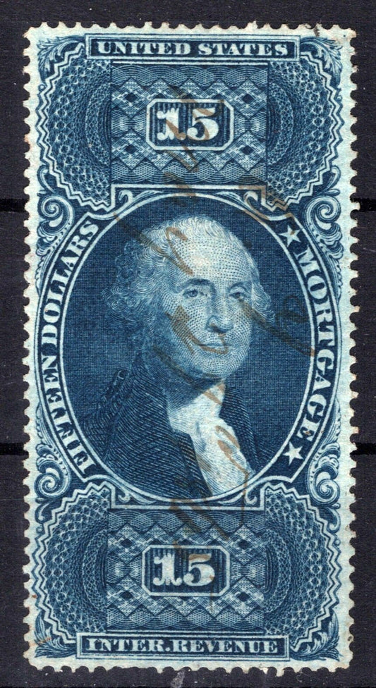 US R97c Used VF $15 Mortgage, blue, 2 SP @ bottom Revenue ZAYIX 0825SB1742