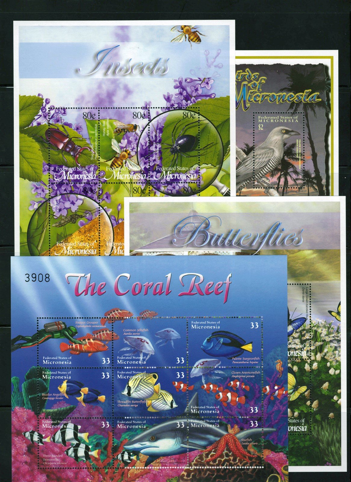Micronesia Island Ecology MNH Stamp Collection on 12 Stock Pages ZAYIX 0825L1759