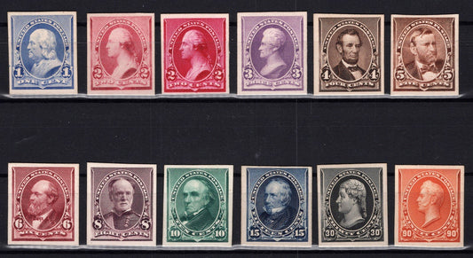 US 219P4-229P4 MLH VF 1c-90c Proofs on Card ZAYIX 0825MAR1785