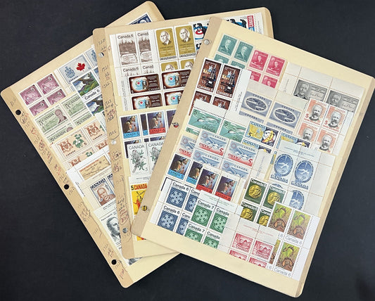 Canada Inscription Block MNH Collection on 3stock pages ZAYIX 0825L1793