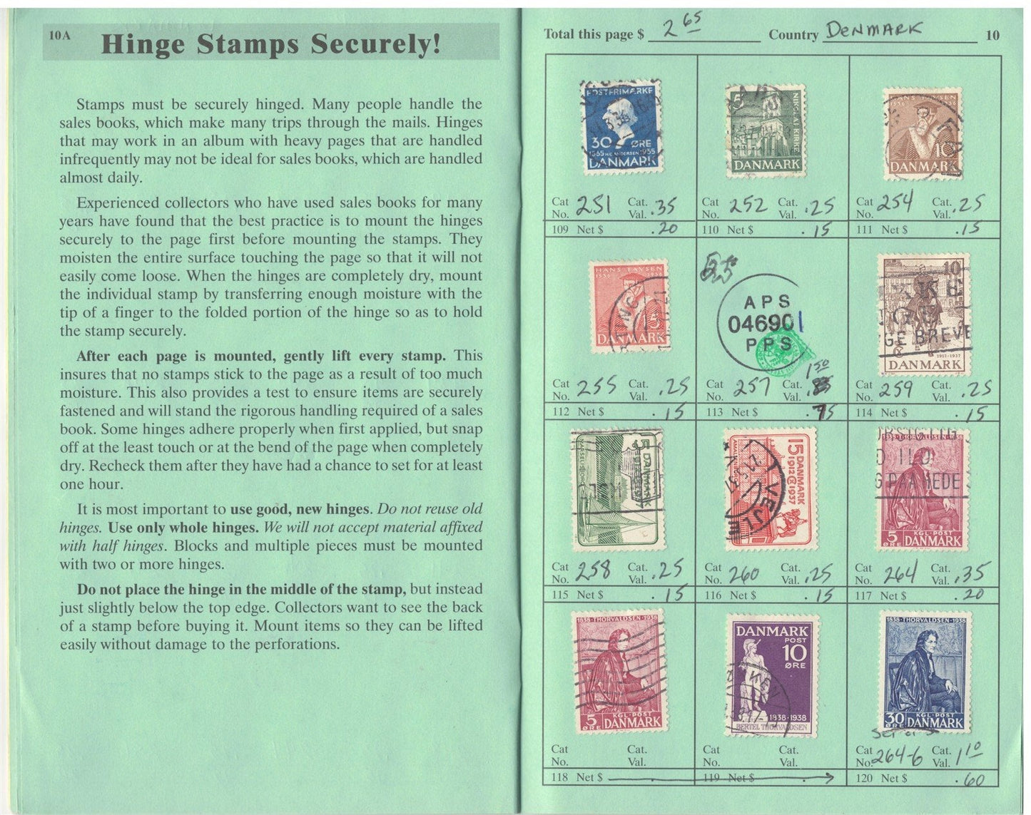Denmark Mint & Used in Retired APS Circuit Book, est. $200+ CV ZAYIX 0825L1795