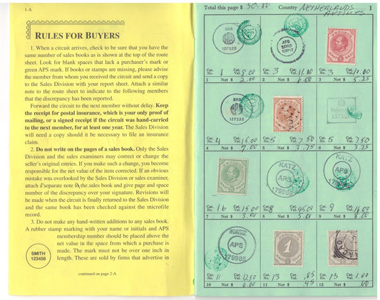Netherlands Antilles Mint & Used in Retired APS Circuit Book ZAYIX 0825L1797