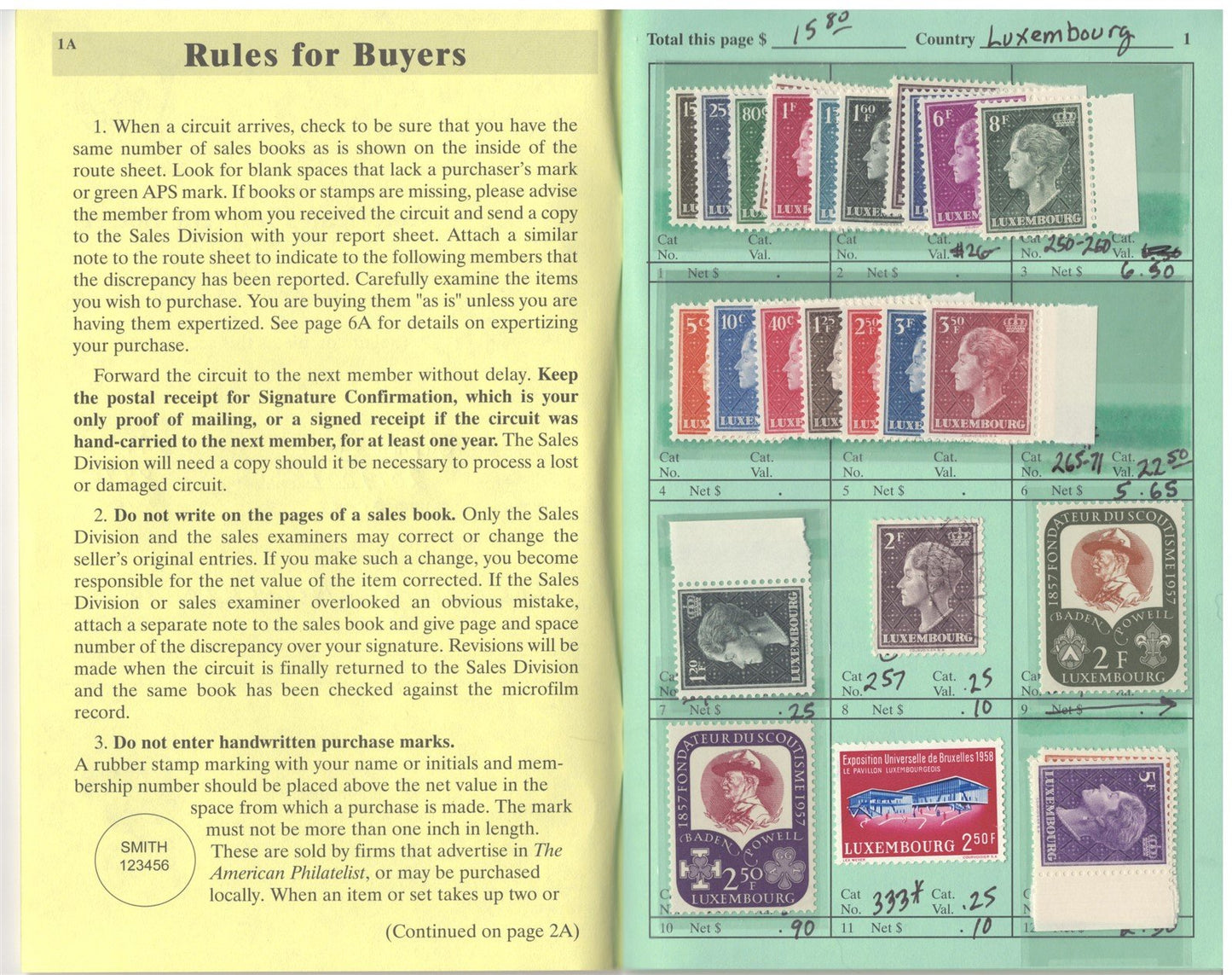 Luxembourg & Netherlands Mint & Used in APS Circuit Book ZAYIX 0825L1798