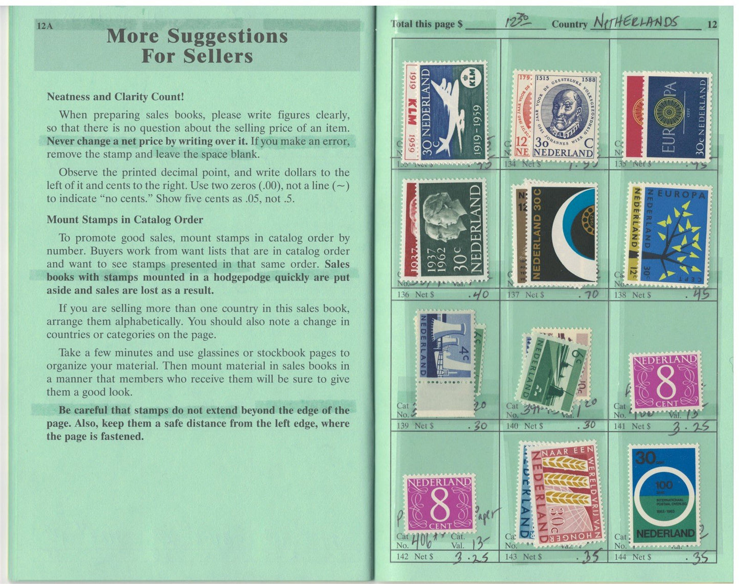 Luxembourg & Netherlands Mint & Used in APS Circuit Book ZAYIX 0825L1798