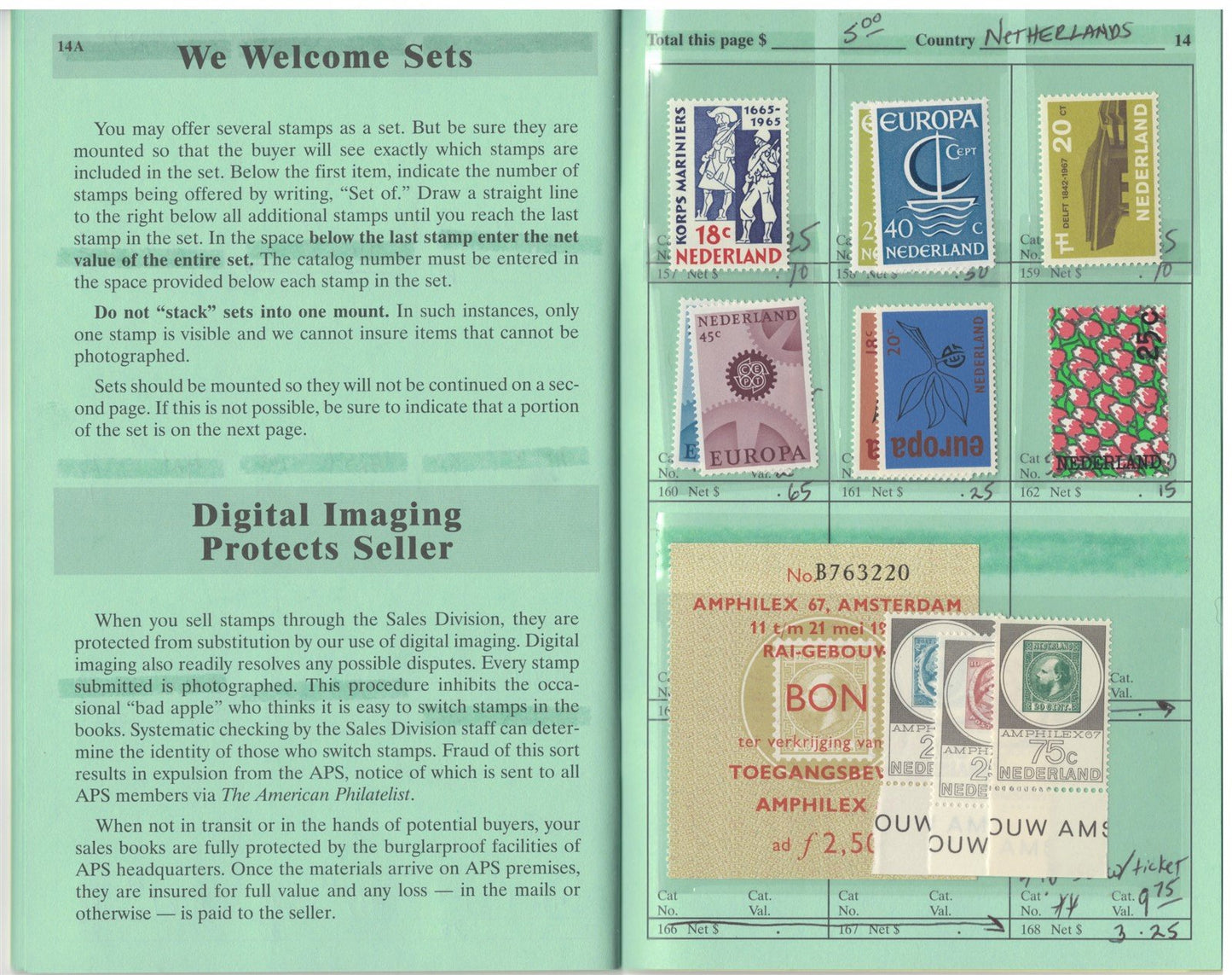 Luxembourg & Netherlands Mint & Used in APS Circuit Book ZAYIX 0825L1798