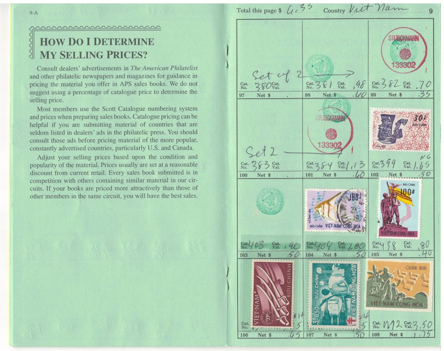 Vietnam Mint & Used Collection in Retired APS Circuit Book ZAYIX 0825L1799