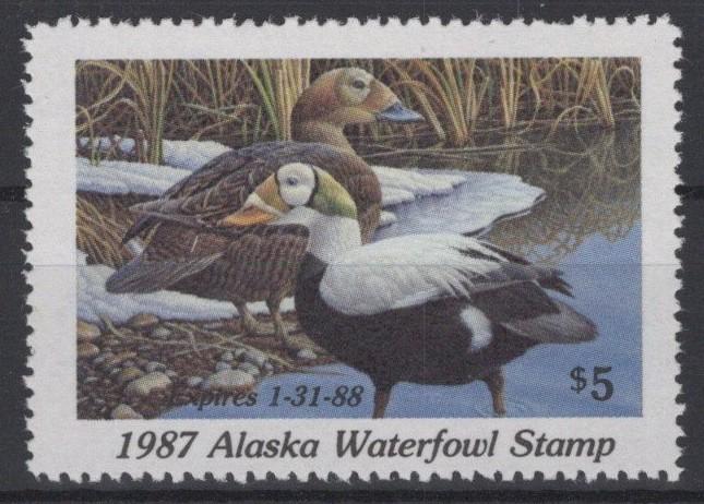 Alaska 3 MNH VF State Hunting Permit Duck Stamp Revenue Zayix 0825RB1816