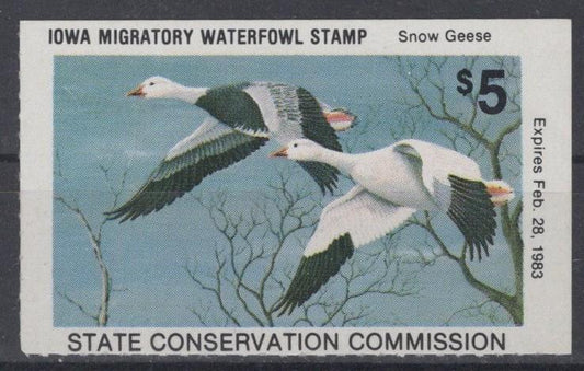 Iowa 11 MNH VF State Hunting Permit Duck Stamp Revenue Zayix 0825RB1818