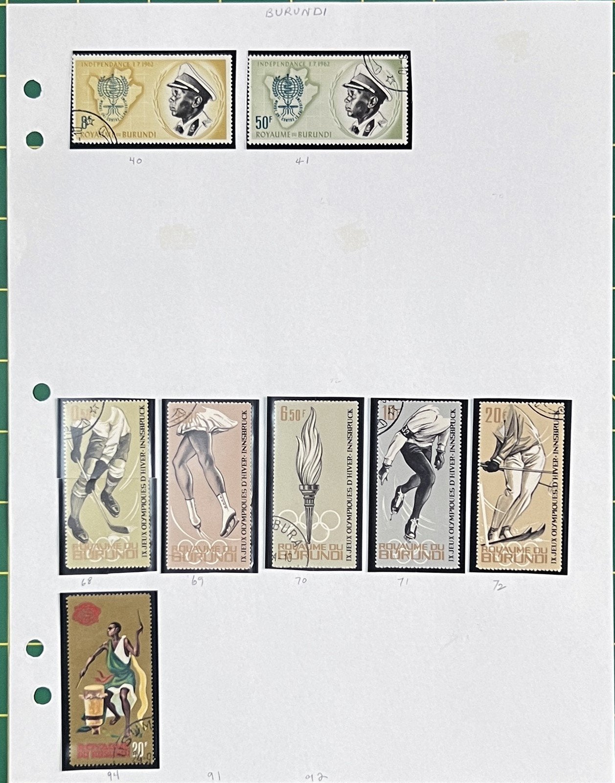 Burundi African Topical Stamp Collection on 22 Album Pages ZAYIX 0825L1823