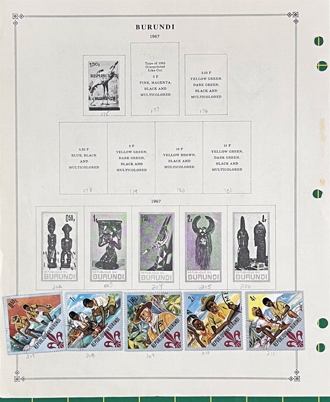 Burundi African Topical Stamp Collection on 22 Album Pages ZAYIX 0825L1823