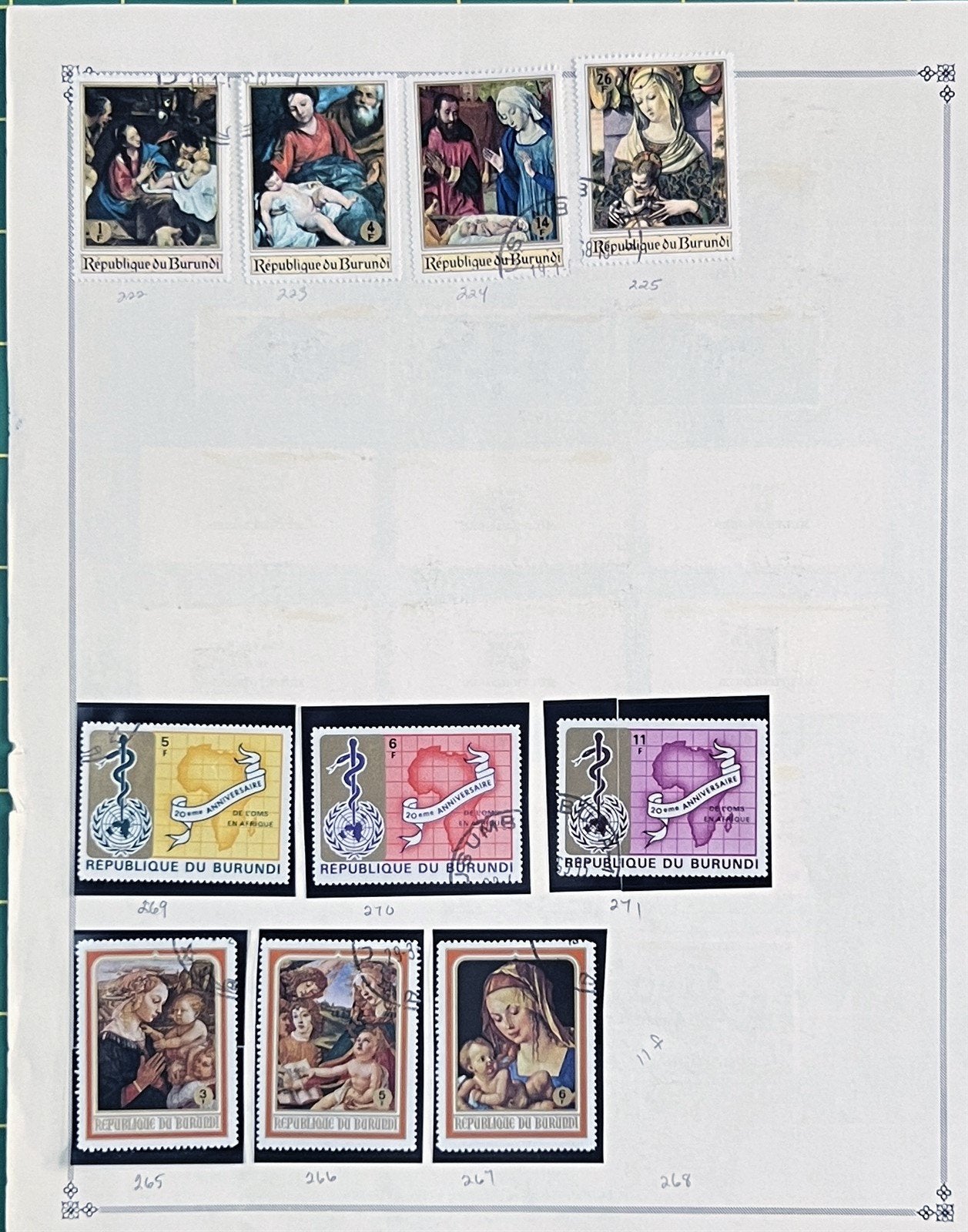 Burundi African Topical Stamp Collection on 22 Album Pages ZAYIX 0825L1823