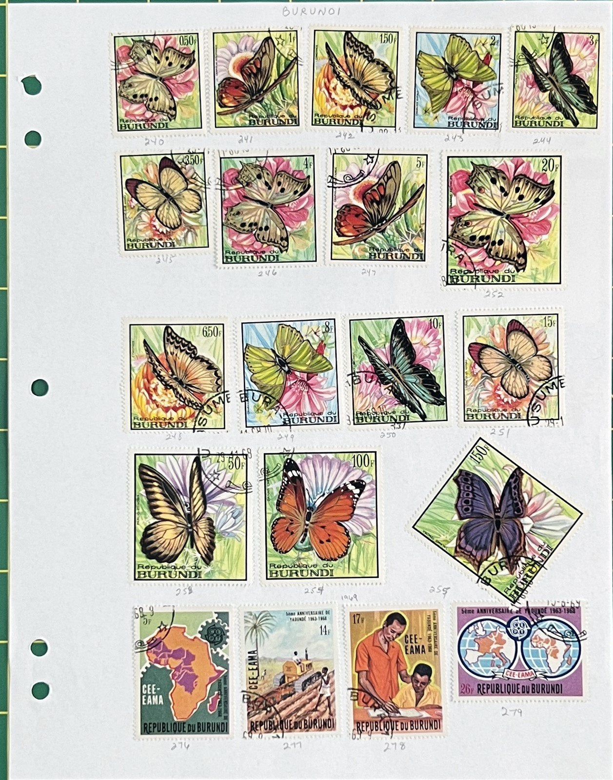 Burundi African Topical Stamp Collection on 22 Album Pages ZAYIX 0825L1823