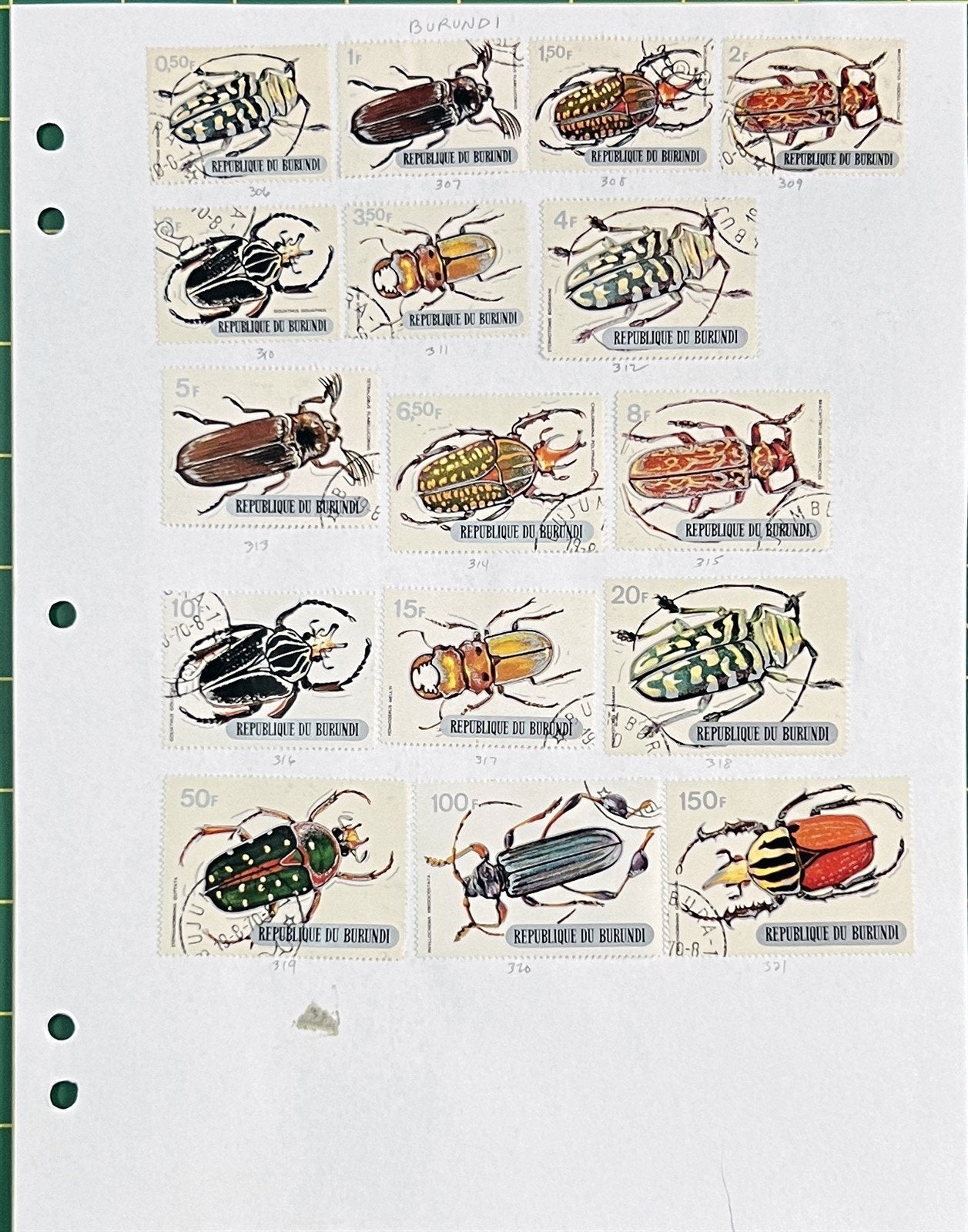 Burundi African Topical Stamp Collection on 22 Album Pages ZAYIX 0825L1823