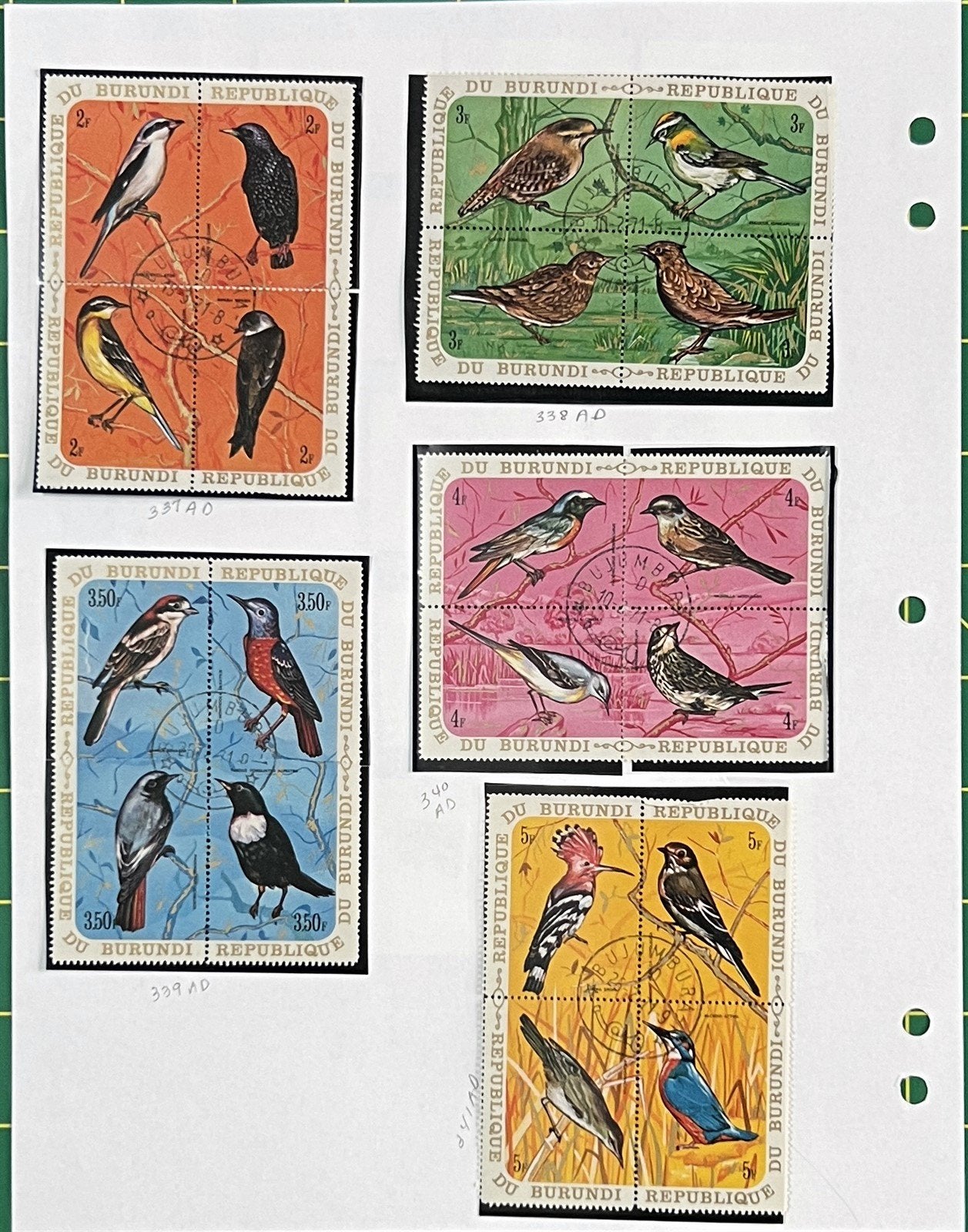 Burundi African Topical Stamp Collection on 22 Album Pages ZAYIX 0825L1823