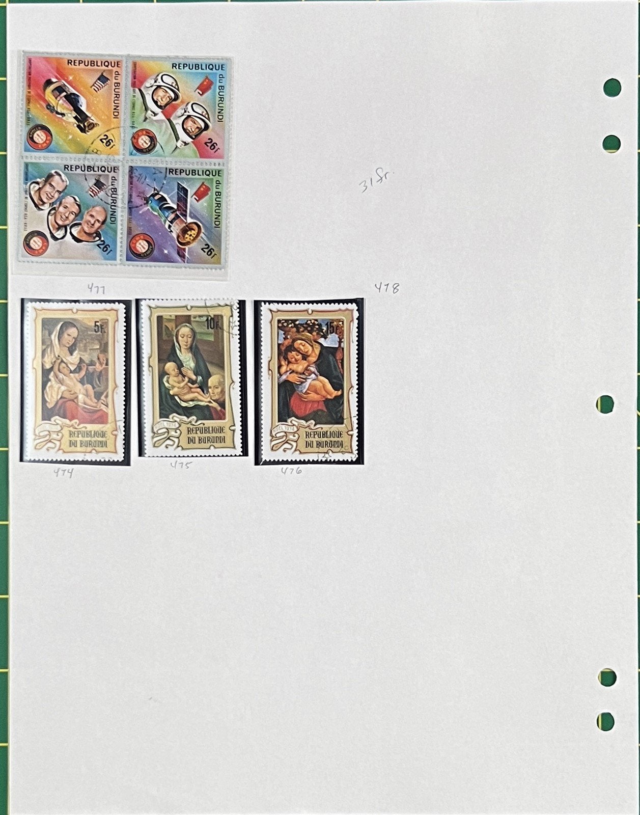 Burundi African Topical Stamp Collection on 22 Album Pages ZAYIX 0825L1823