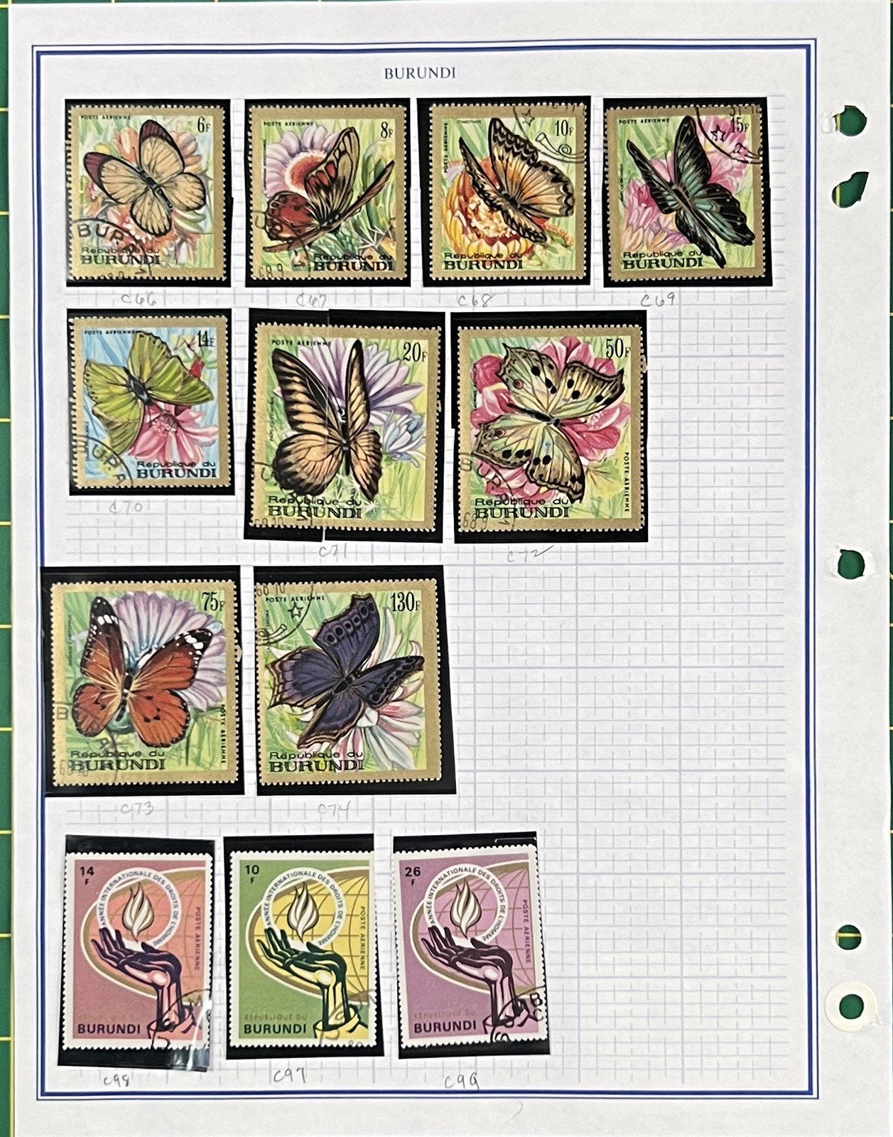 Burundi African Topical Stamp Collection on 22 Album Pages ZAYIX 0825L1823