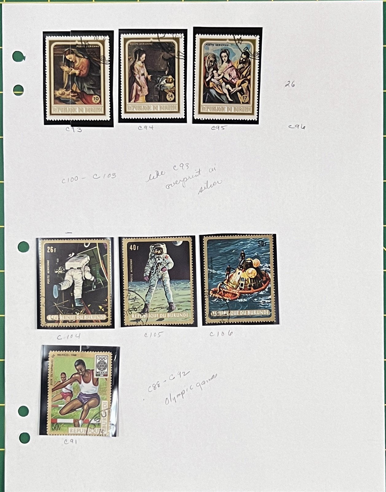 Burundi African Topical Stamp Collection on 22 Album Pages ZAYIX 0825L1823