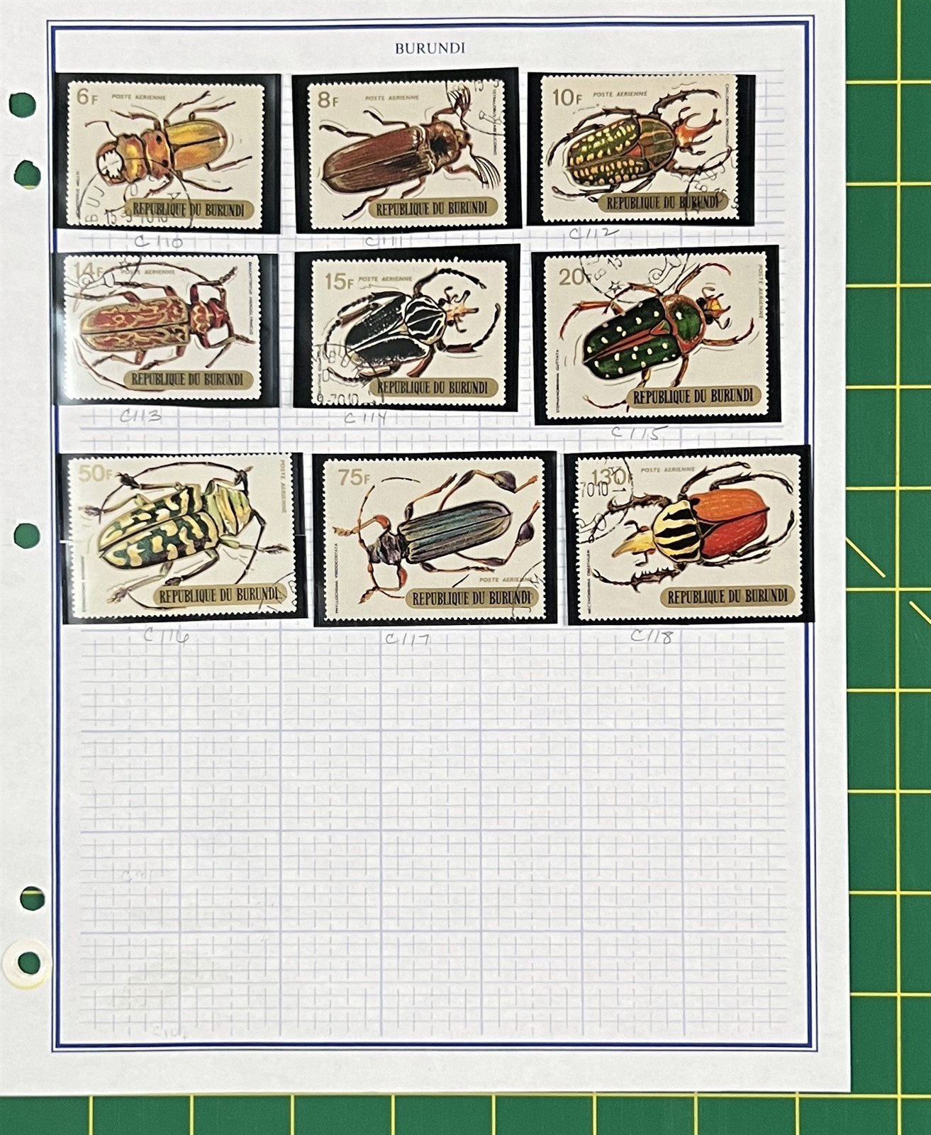 Burundi African Topical Stamp Collection on 22 Album Pages ZAYIX 0825L1823
