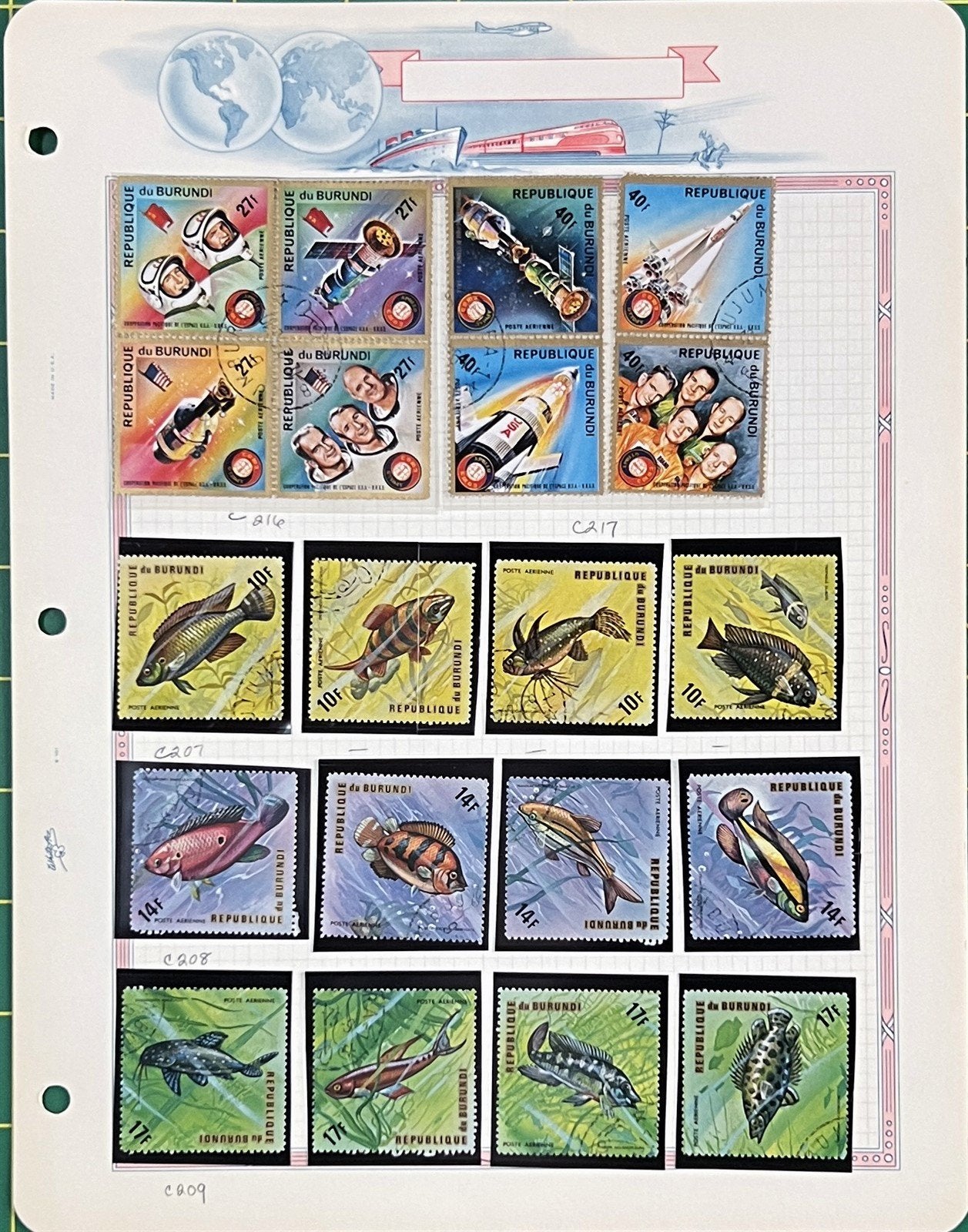 Burundi African Topical Stamp Collection on 22 Album Pages ZAYIX 0825L1823