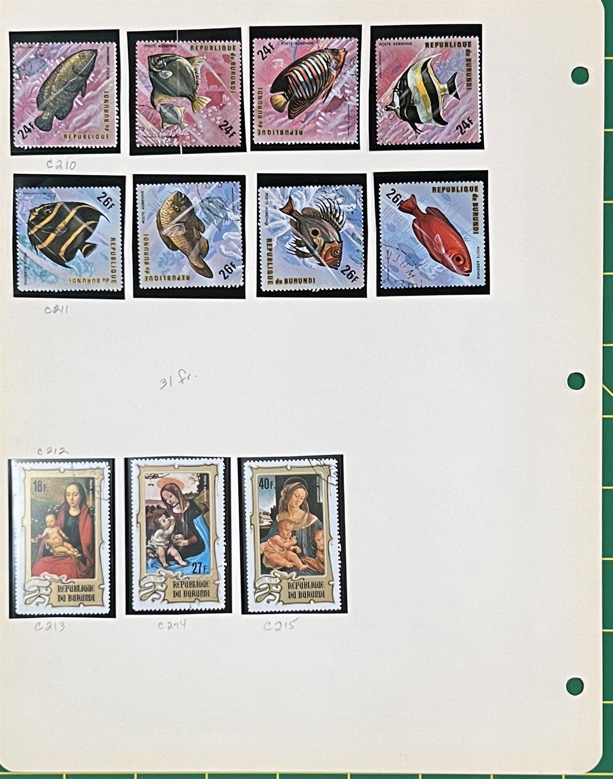 Burundi African Topical Stamp Collection on 22 Album Pages ZAYIX 0825L1823