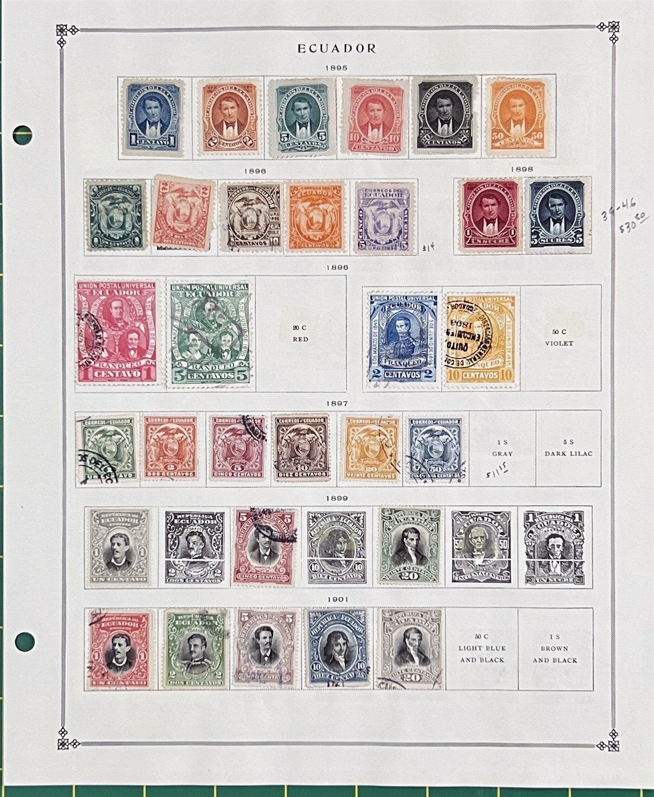 Ecuador Comprehensive Collection of 100s Mint & Used 1865-1978 ZAYIX 0825L1824