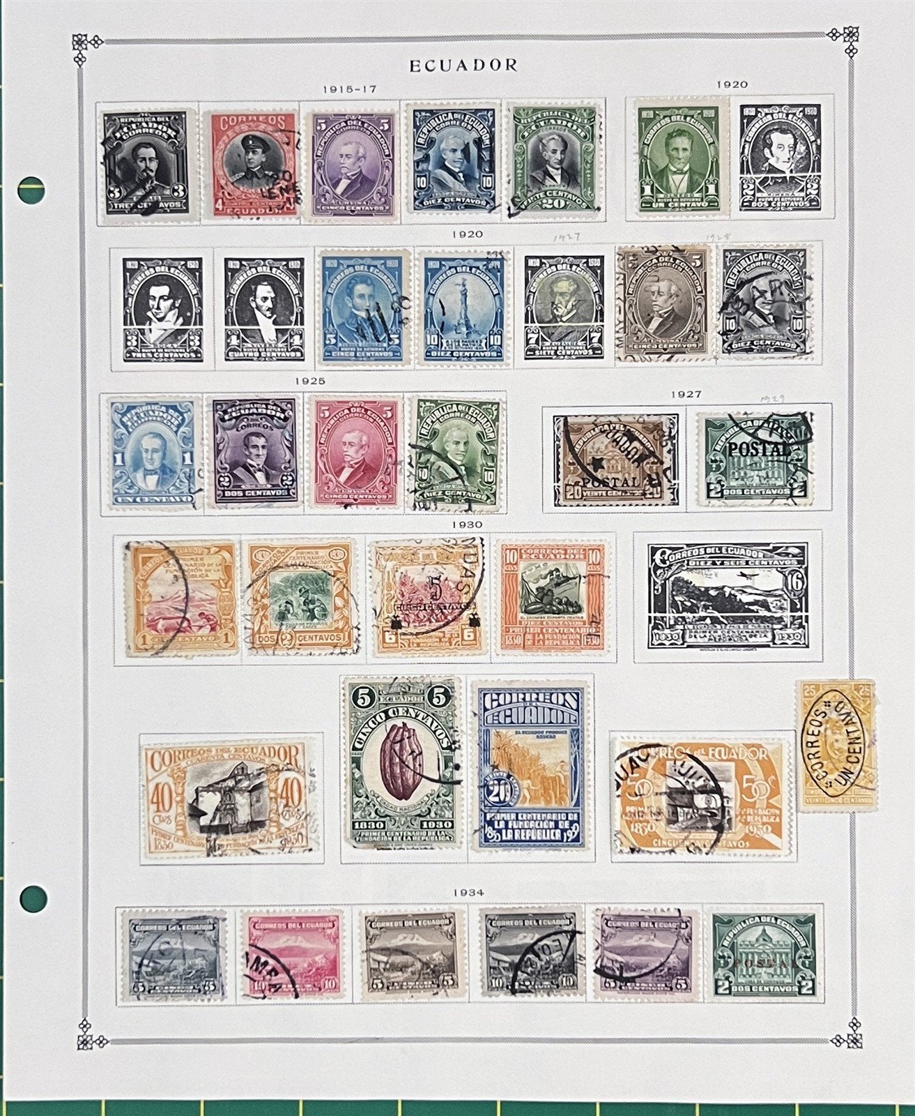 Ecuador Comprehensive Collection of 100s Mint & Used 1865-1978 ZAYIX 0825L1824