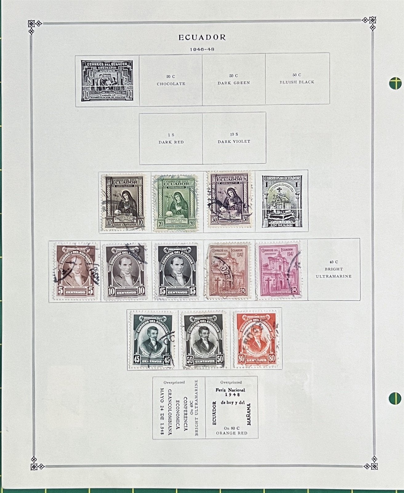 Ecuador Comprehensive Collection of 100s Mint & Used 1865-1978 ZAYIX 0825L1824