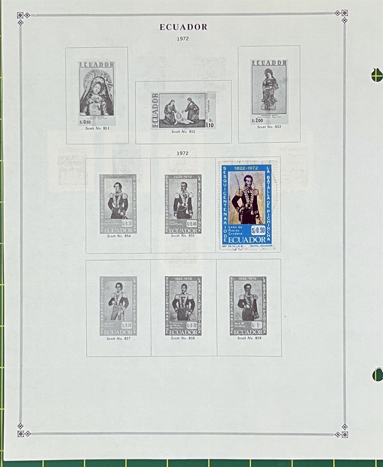 Ecuador Comprehensive Collection of 100s Mint & Used 1865-1978 ZAYIX 0825L1824