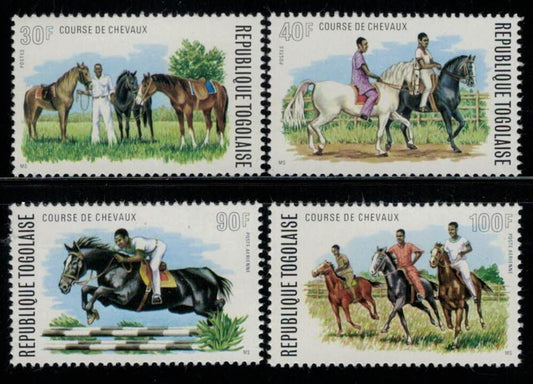 French Africa Togo 885-886, C232-C233 MNH Sports Horse Racing ZAYIX 040122S06M