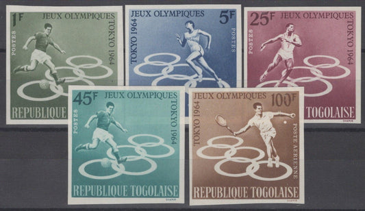 Togo 481-494 / Mi 514-518 MNH Imperf - Olympics Tennis Soccer ZAYIX 071422S98
